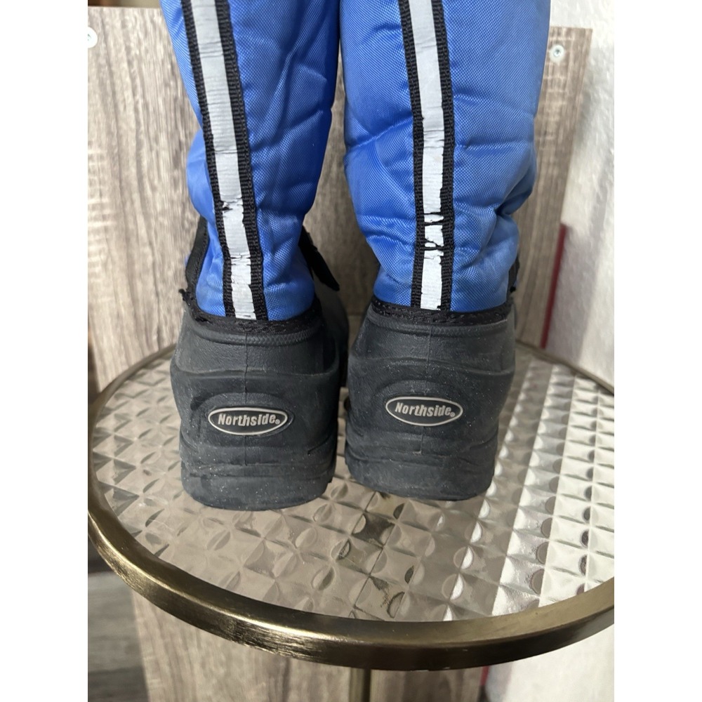 Northside Boys Blue High Top Fabric Robber Snow Boots S 2 - Picture 4 of 8